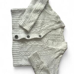 Cream cable knit sweater